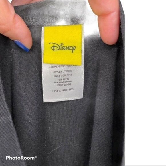 Disney Mickey Mouse Black Crop Top Size L - Picture 3 of 6